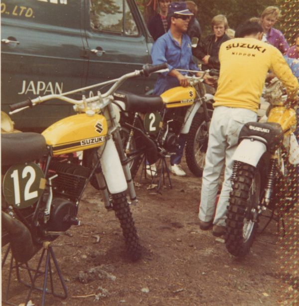 Hyvinkää GP-250 1971 Joel Robertin, Sylvain Geboersin ja Olle Petterssonin Suzukit